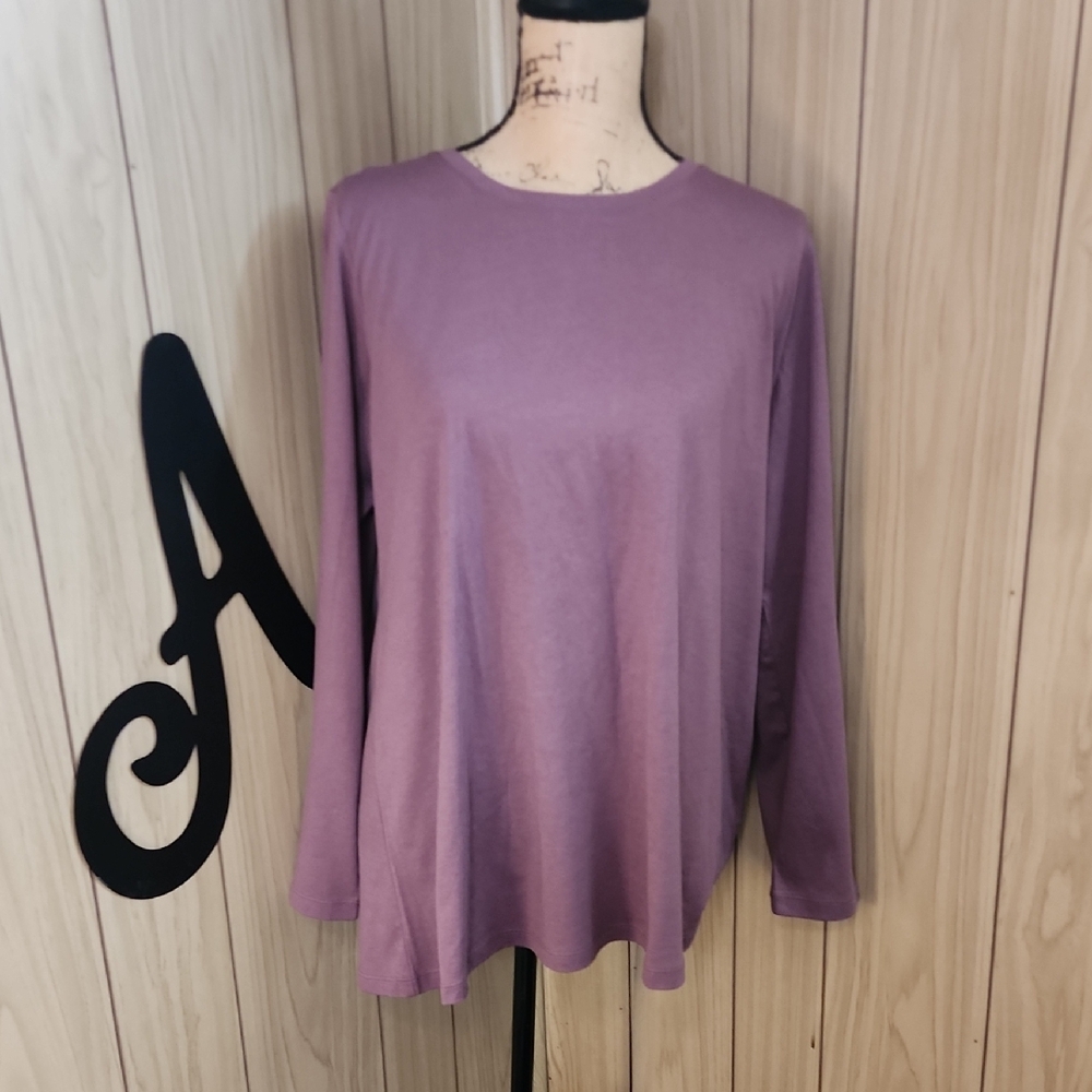 LOGO by Lori Goldstein Long Sleeve Top